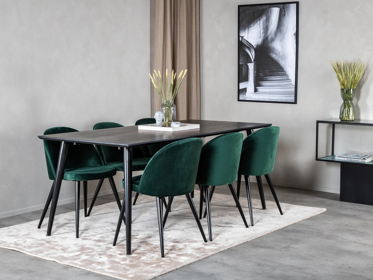 Söögitoakomplekt Dallas 1335 (Roheline + Must)