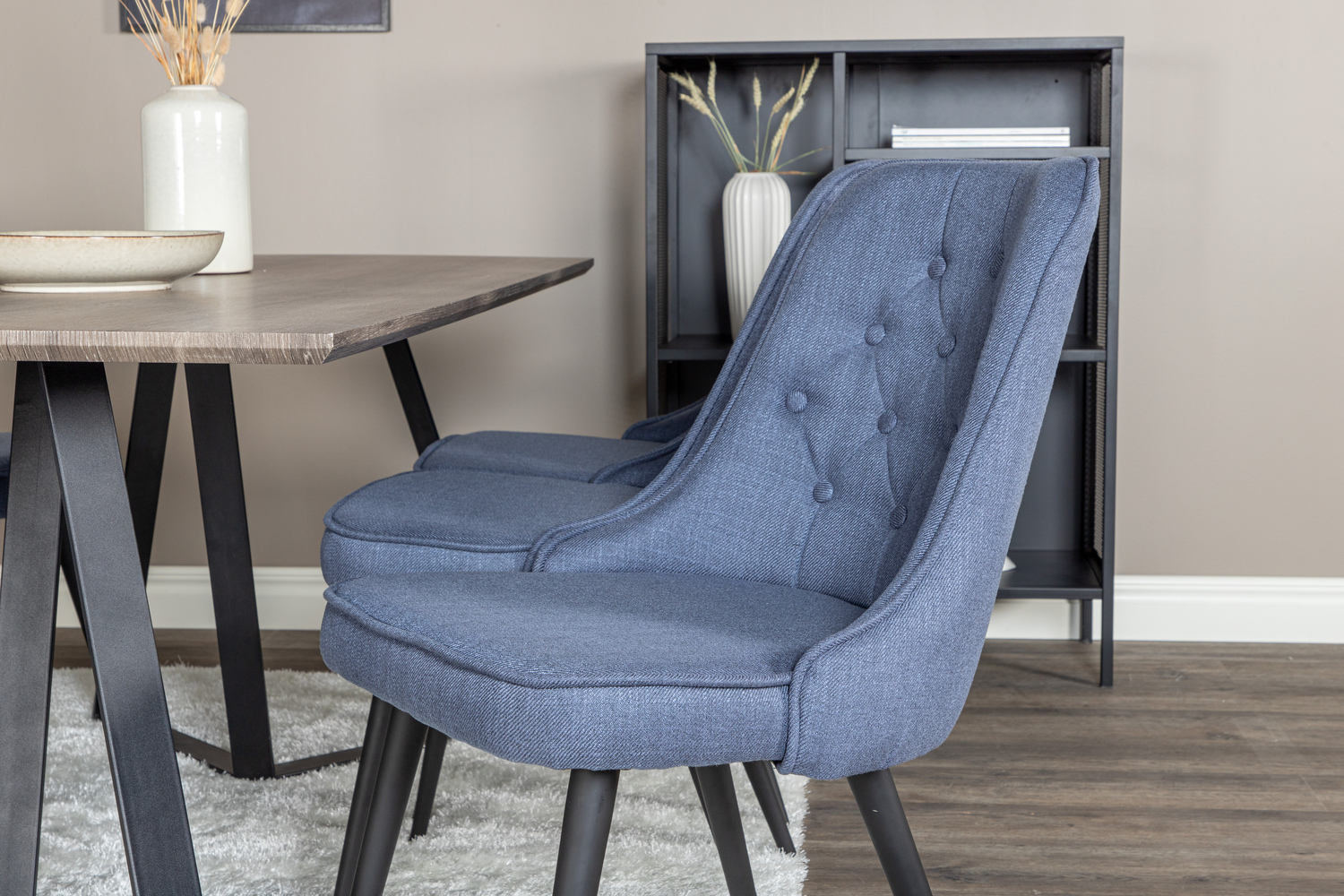 Söögitoakomplekt Dallas 1347 (Sinine + Must)