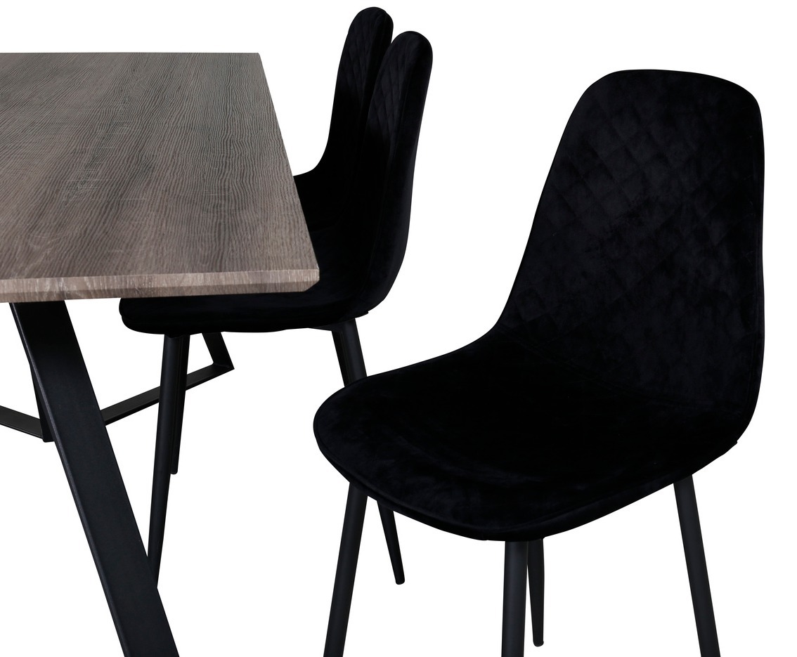 Söögitoakomplekt Dallas 1357 (Must)