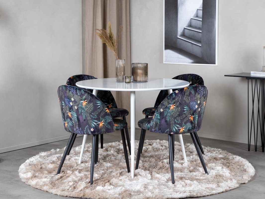 Söögitoakomplekt Dallas 4611 (Valge)