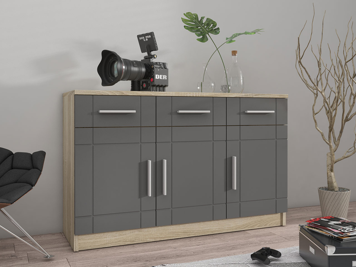 Kummut Tucson 145 (Sonoma tamm + Grafiit)