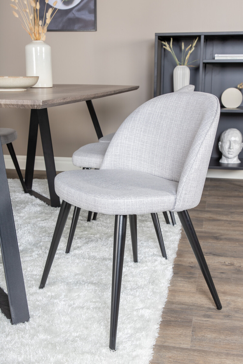 Söögitoakomplekt Dallas 340 (Helehall + Must)