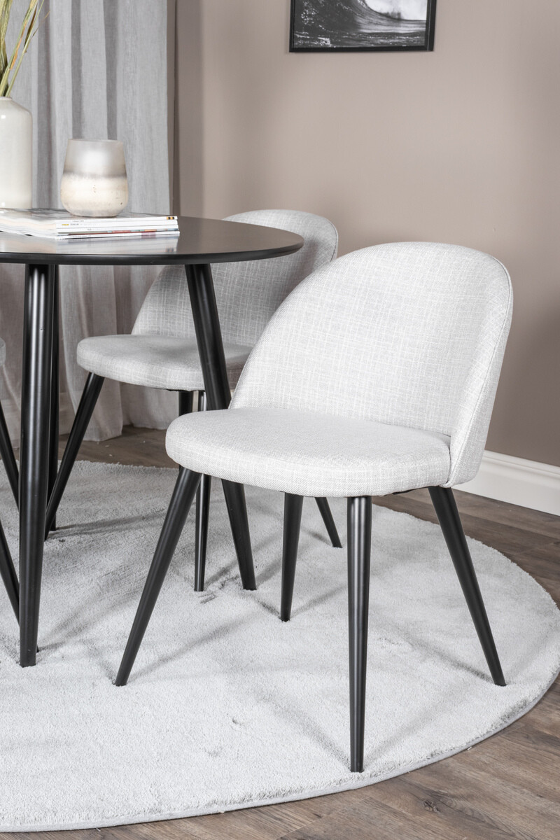 Söögitoakomplekt Dallas 343 (Helehall + Must)