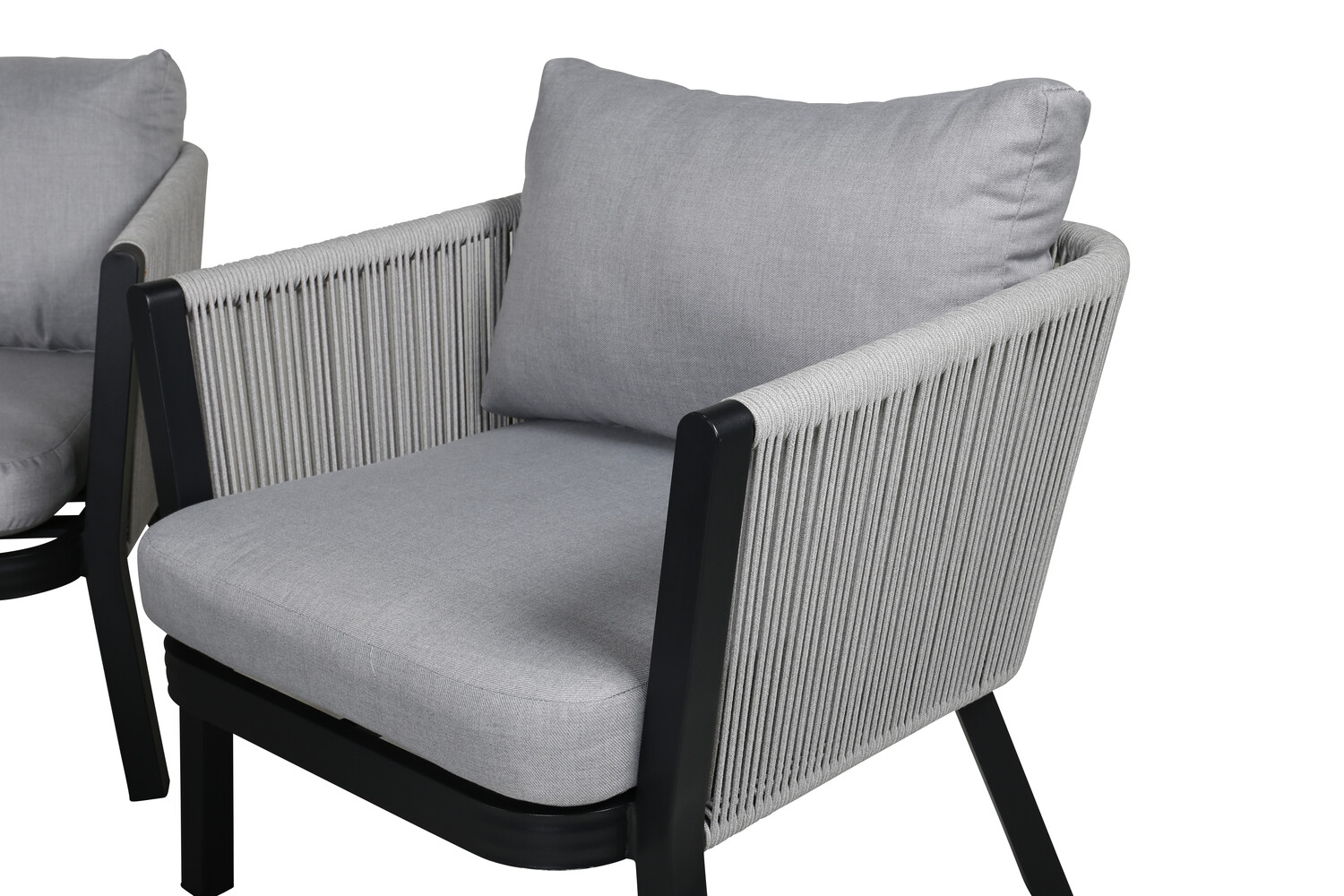 Aiamööblikomplekt Dallas 2175 (Valge + Must + Hall)