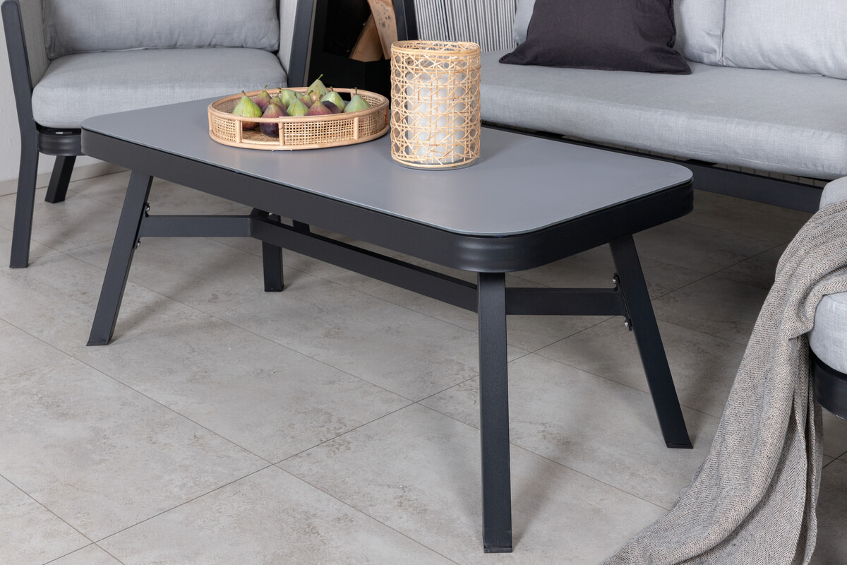 Aiamööblikomplekt Dallas 2175 (Valge + Must + Hall)