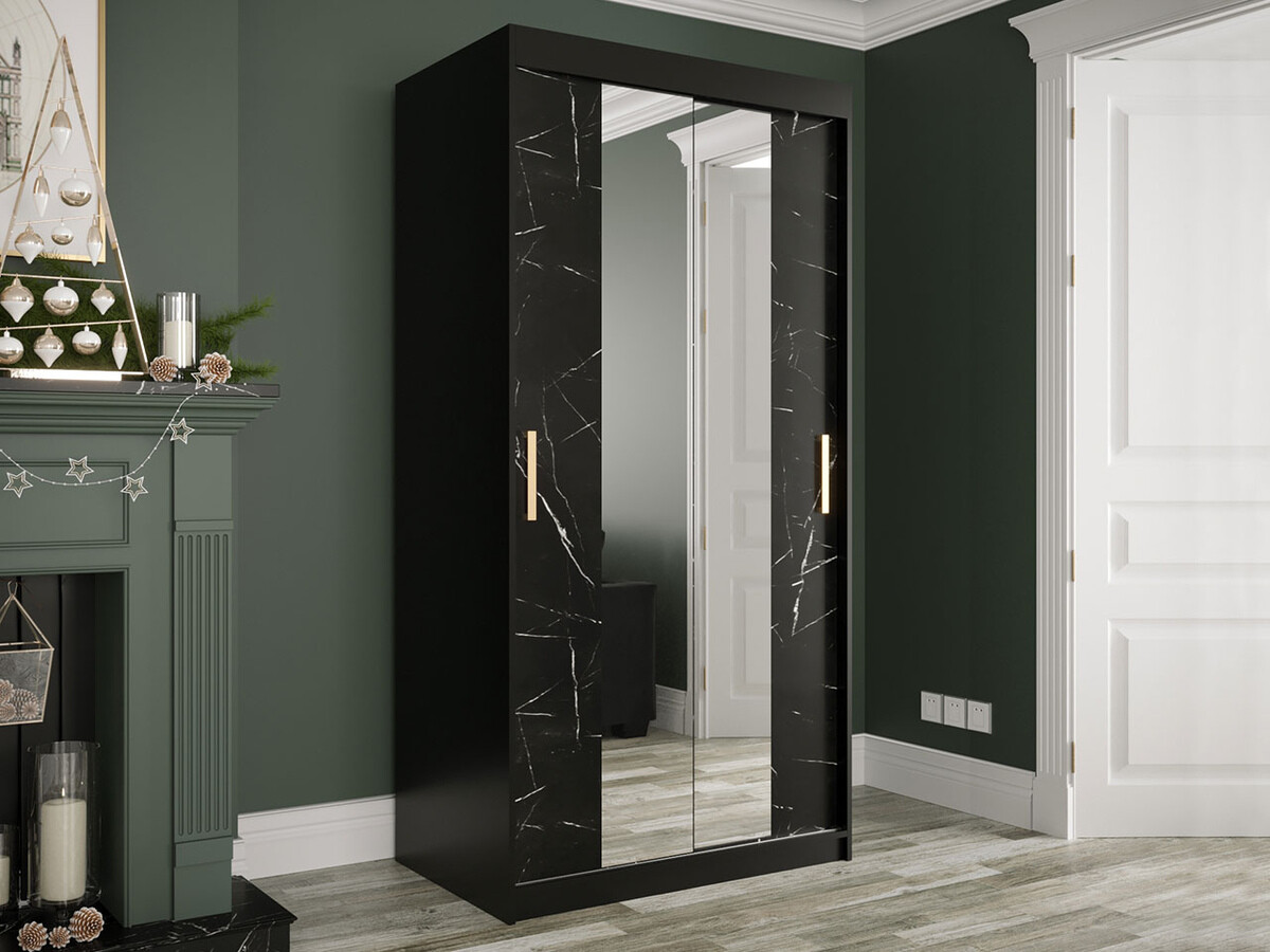 Riidekapp Hartford 252 (Matt must + Must marmor)