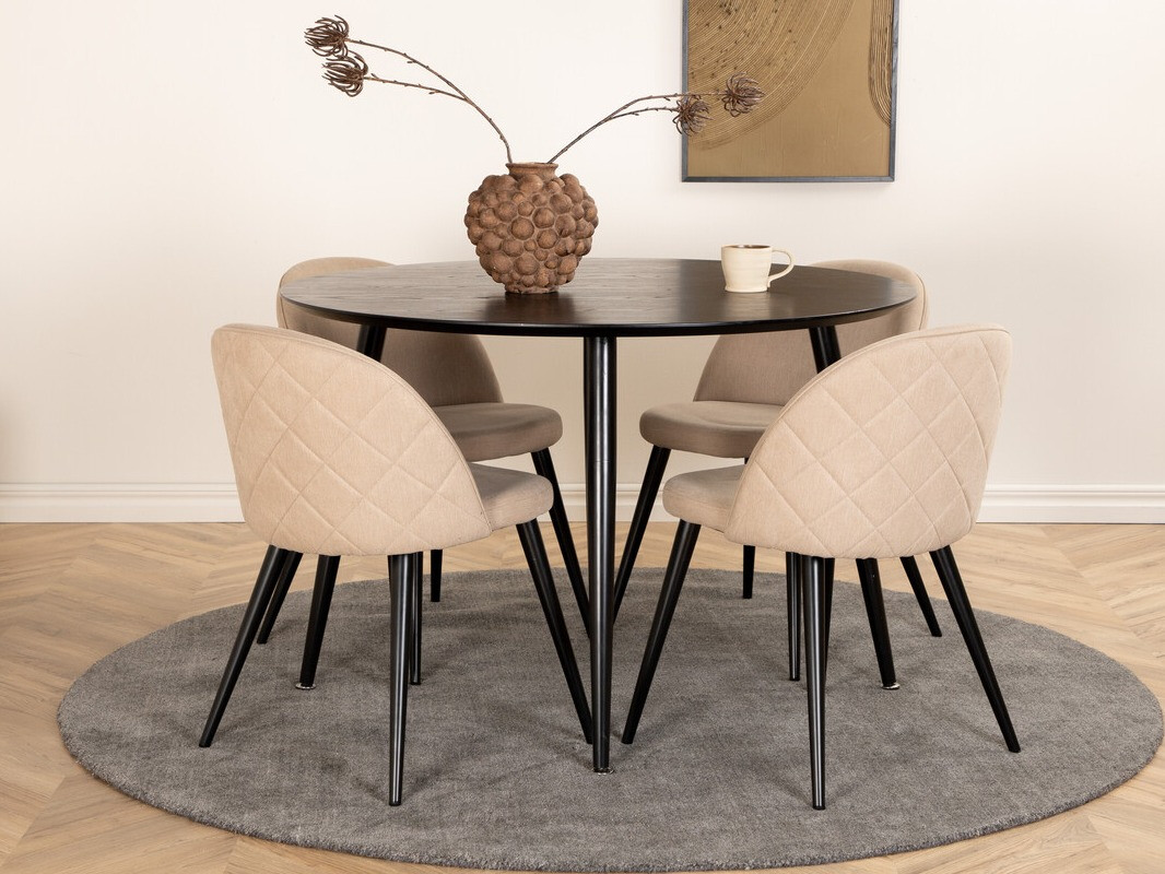 Söögitoakomplekt Dallas 2545 (Beež + Must)