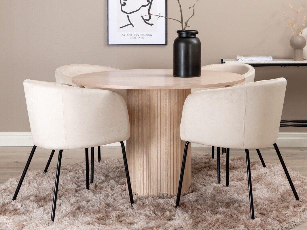 Söögitoakomplekt Dallas 2557 (Koor + Must)