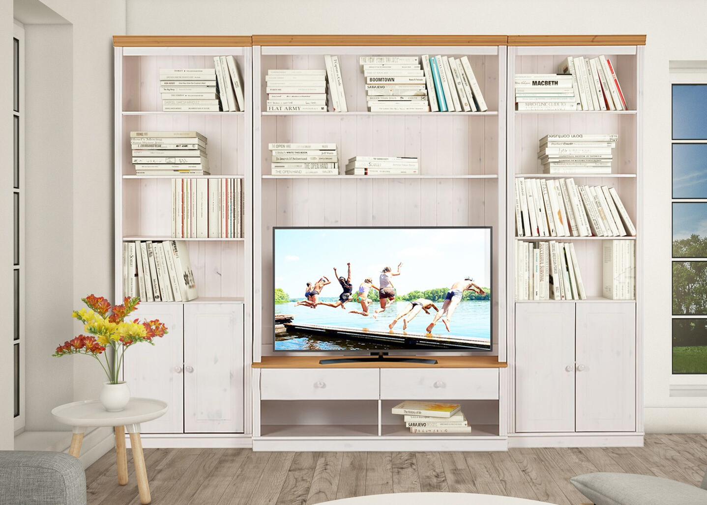 Elutoa komplekt Saltoro 108 (Valge + Mee tamm)