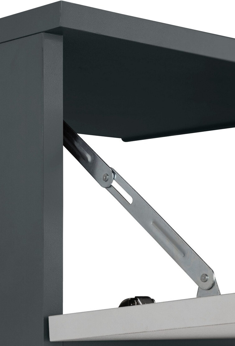 Vannitoa põrandakapp kraanikausile Larlori 101 (Antratsiit + Valge)