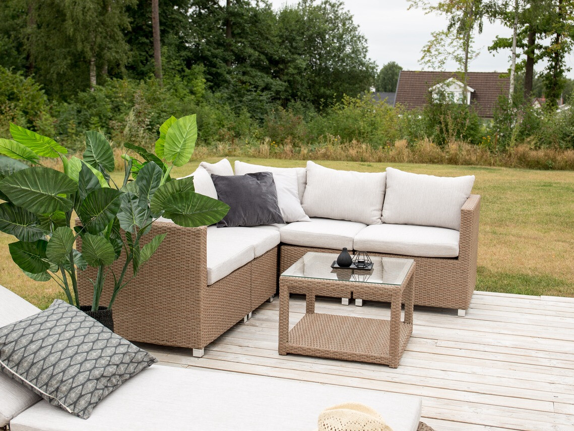 Aiamööblikomplekt Dallas 772 (Pruun + Valge)