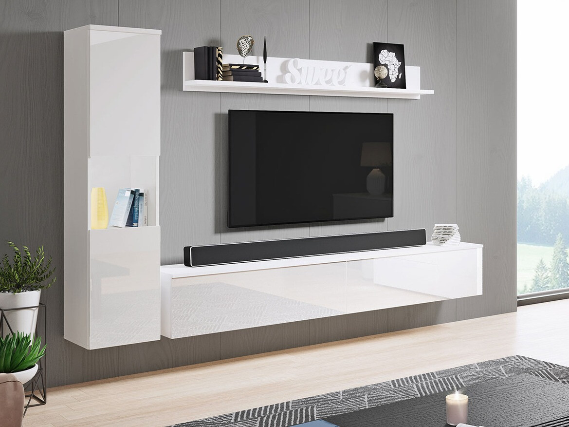 Elutoa komplekt Sarasota 130 (Valge + Läikiv valge)