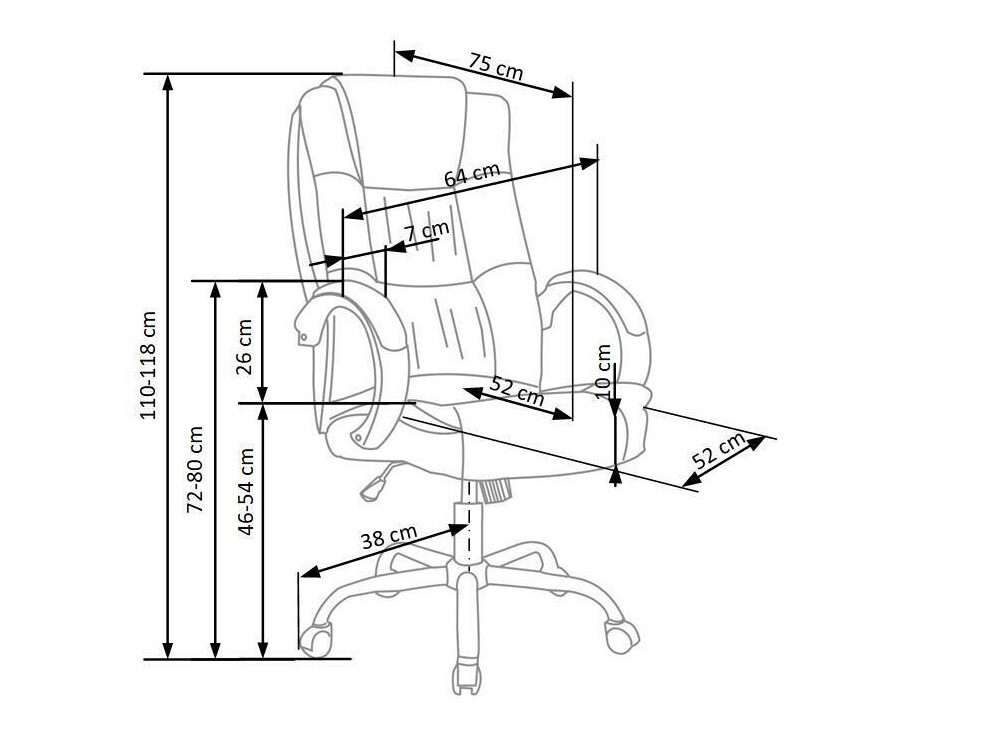 Kontoritool Houston 243 (Hall)