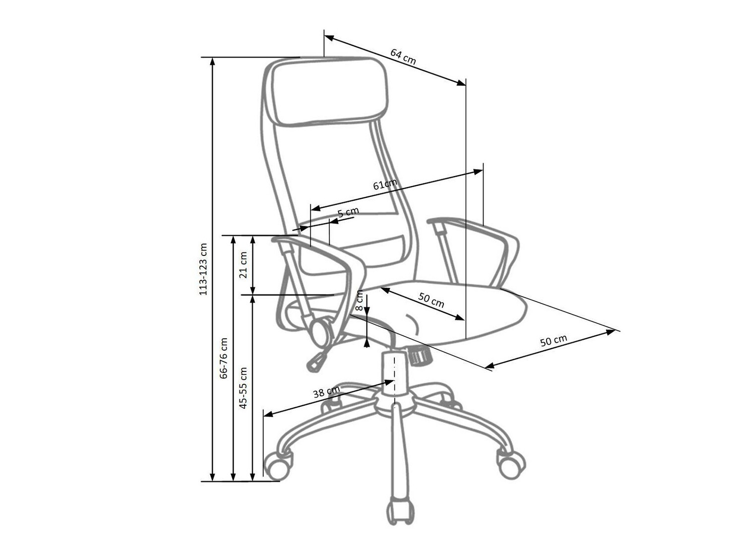 Kontoritool Houston 534