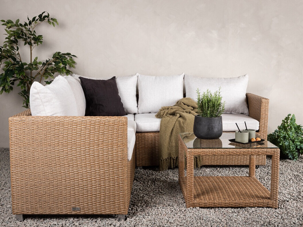 Aiamööblikomplekt Dallas 772 (Pruun + Valge)