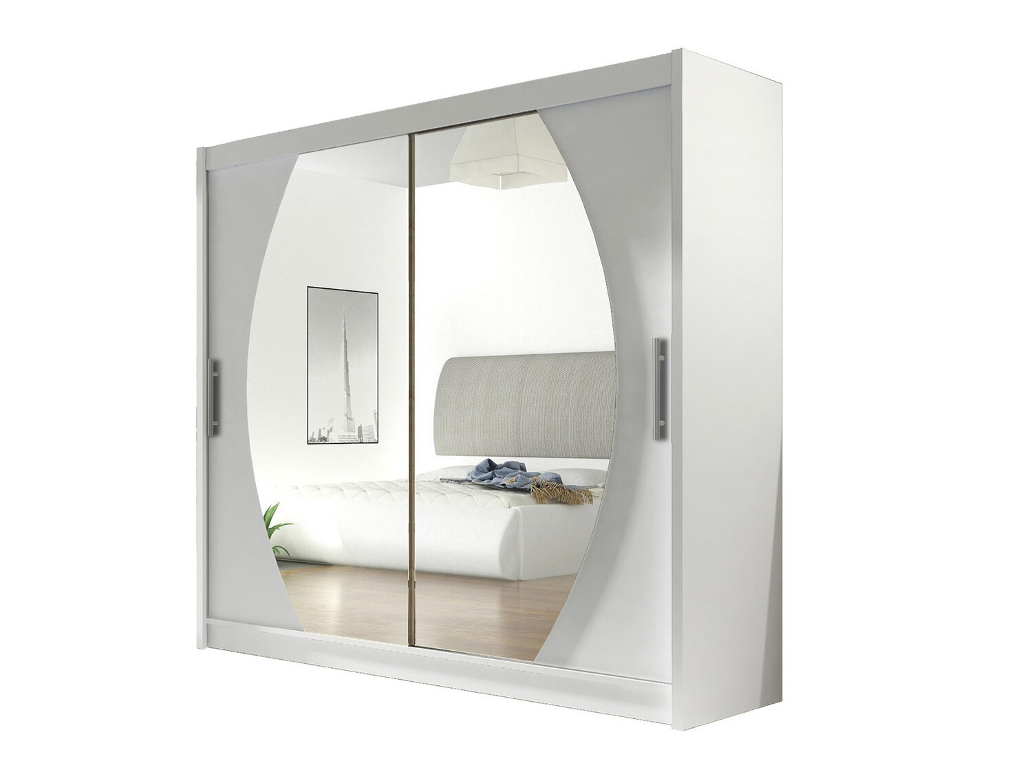 Riidekapp Closico Pallor IV (Valge)