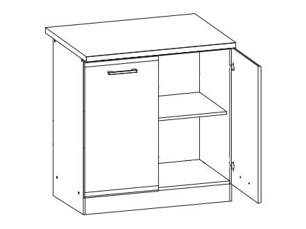 Ustega moodulkapp Eli Dark 105