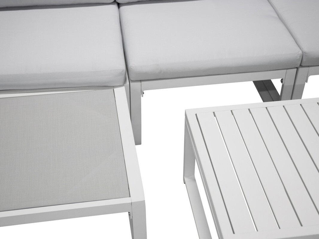 Aiamööblikomplekt Dallas 2180 (Valge + Hall)