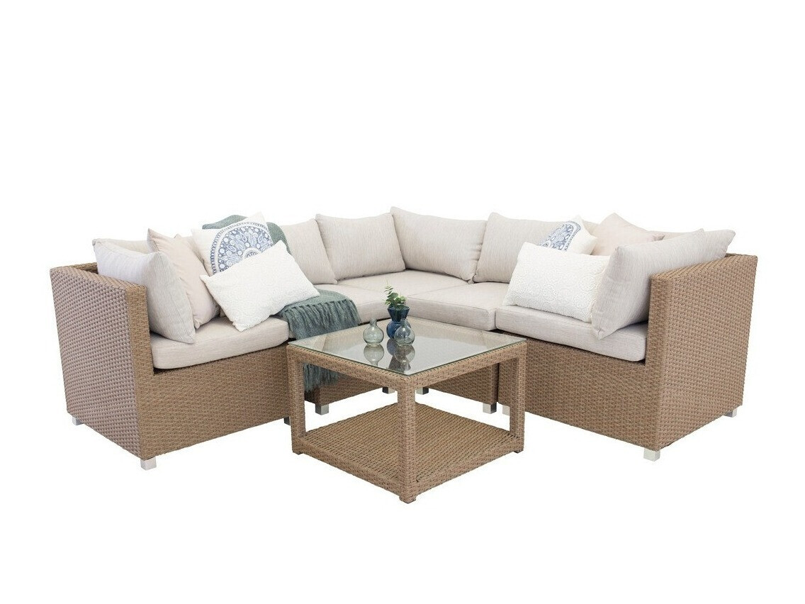 Aiamööblikomplekt Dallas 772 (Pruun + Valge)