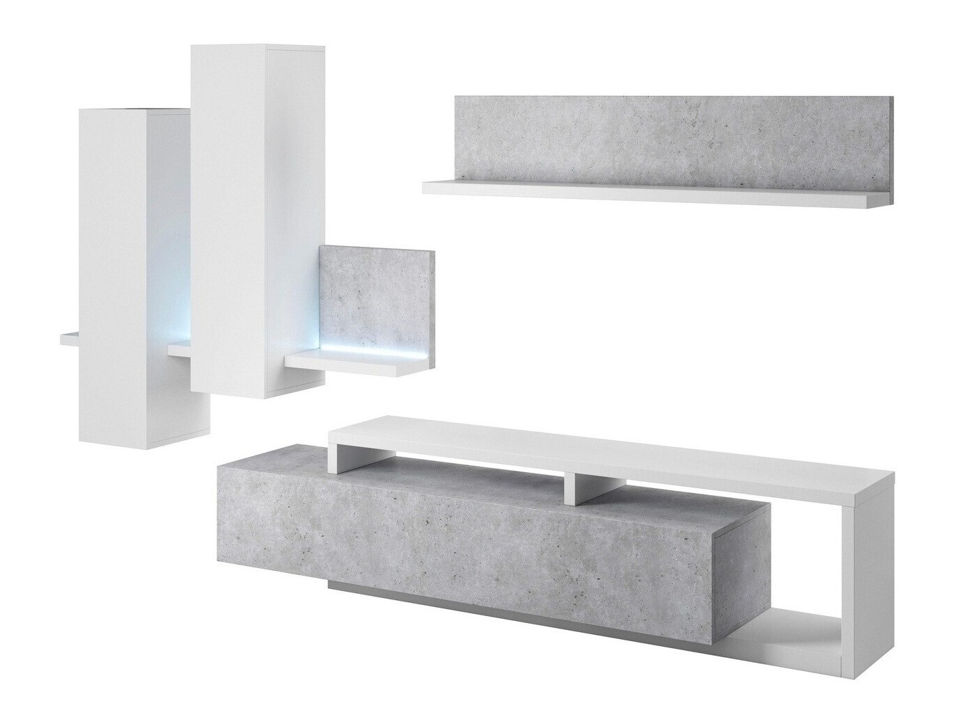 Elutoa komplekt Lutiva 100 (Valge + Betoon)