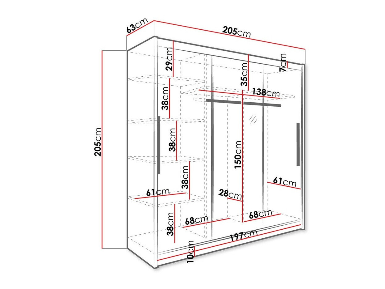 Riidekapp Bristol 116