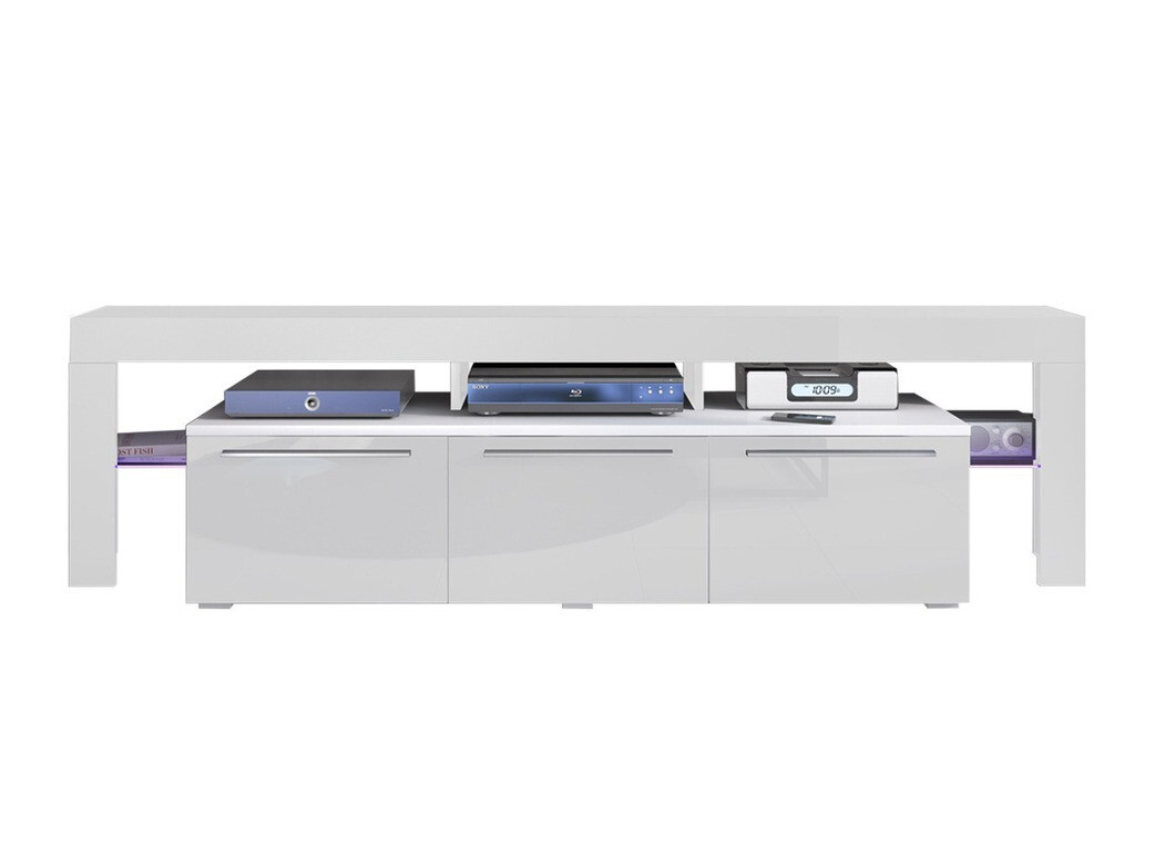 TV-alus Arbor (Valge + Läikiv valge)