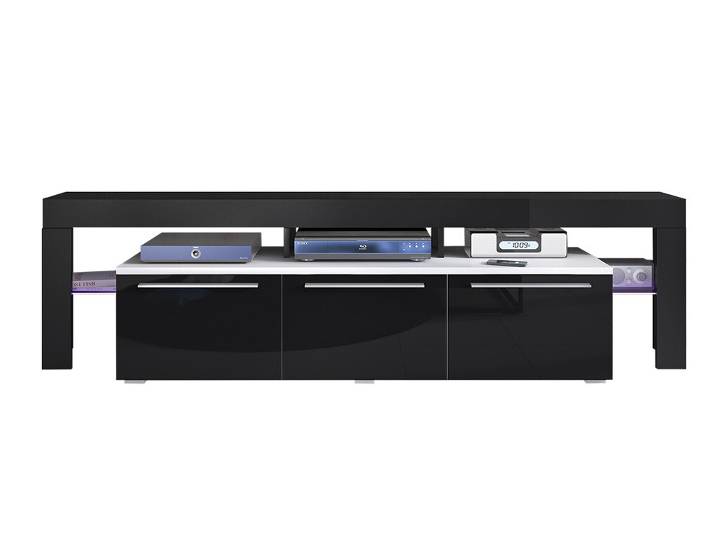 TV-alus Nashville 103 (Valge + Läikiv must)