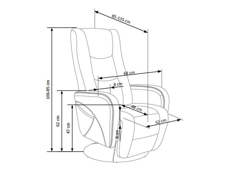 Tugitool recliner Houston 493 (Must)