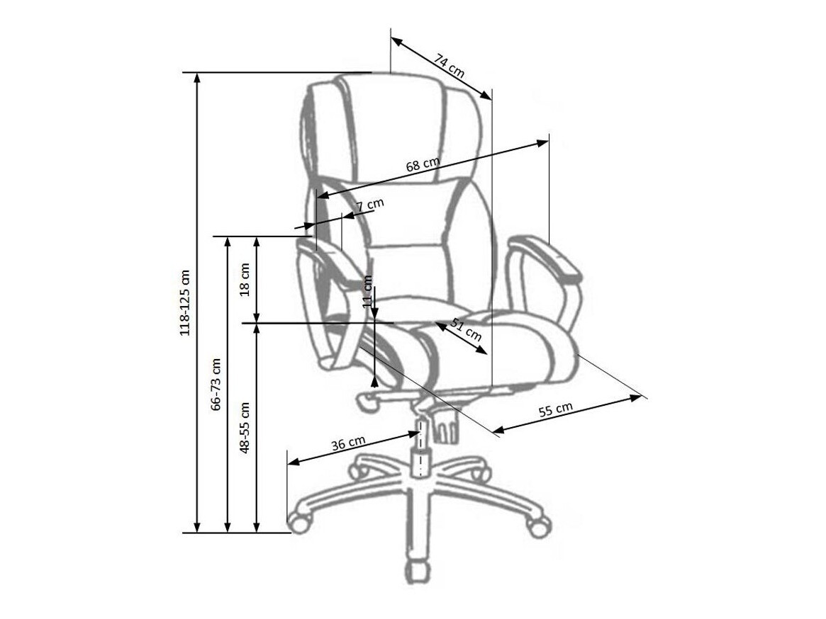Kontoritool Houston 595 (Must)