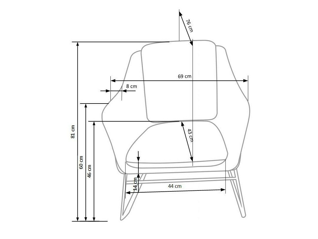 Tugitool Houston 846 (Türkiis + Kuldne)