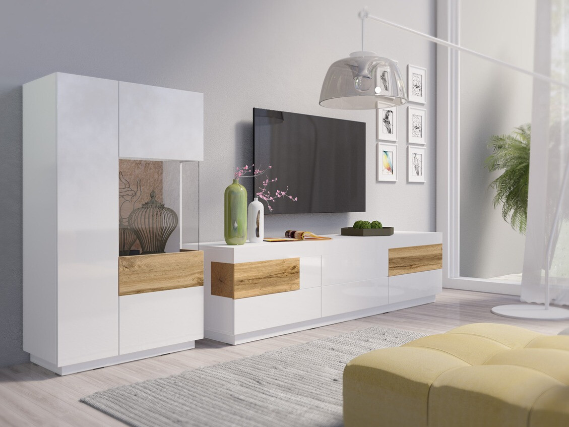 Elutoa komplekt Livlore 109 (Valge + Läikiv valge + Wotani tamm)