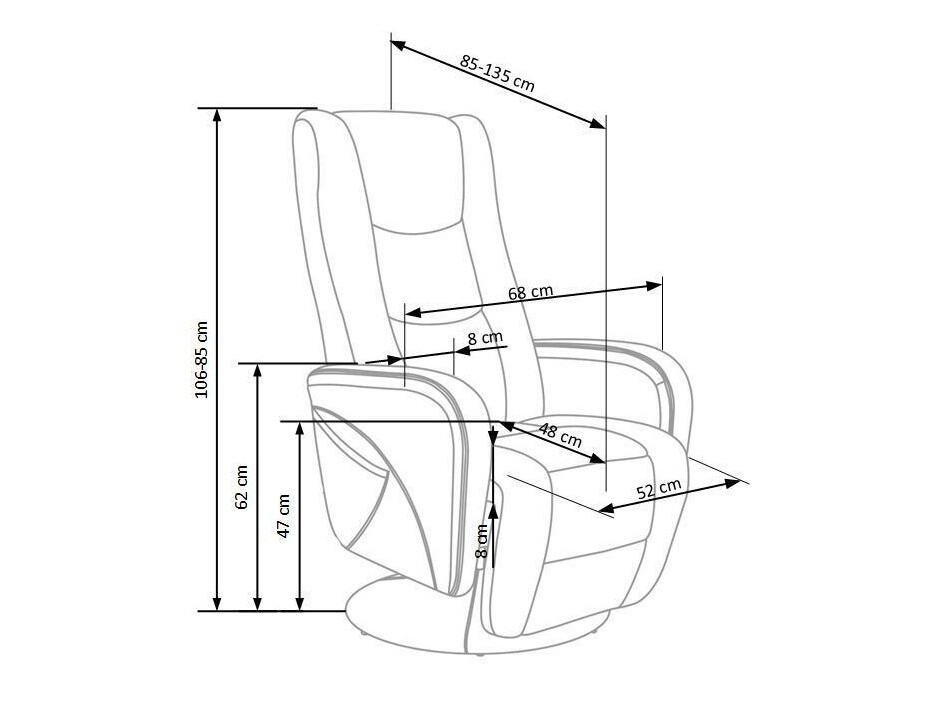 Tugitool recliner Houston 1085 (Hall)