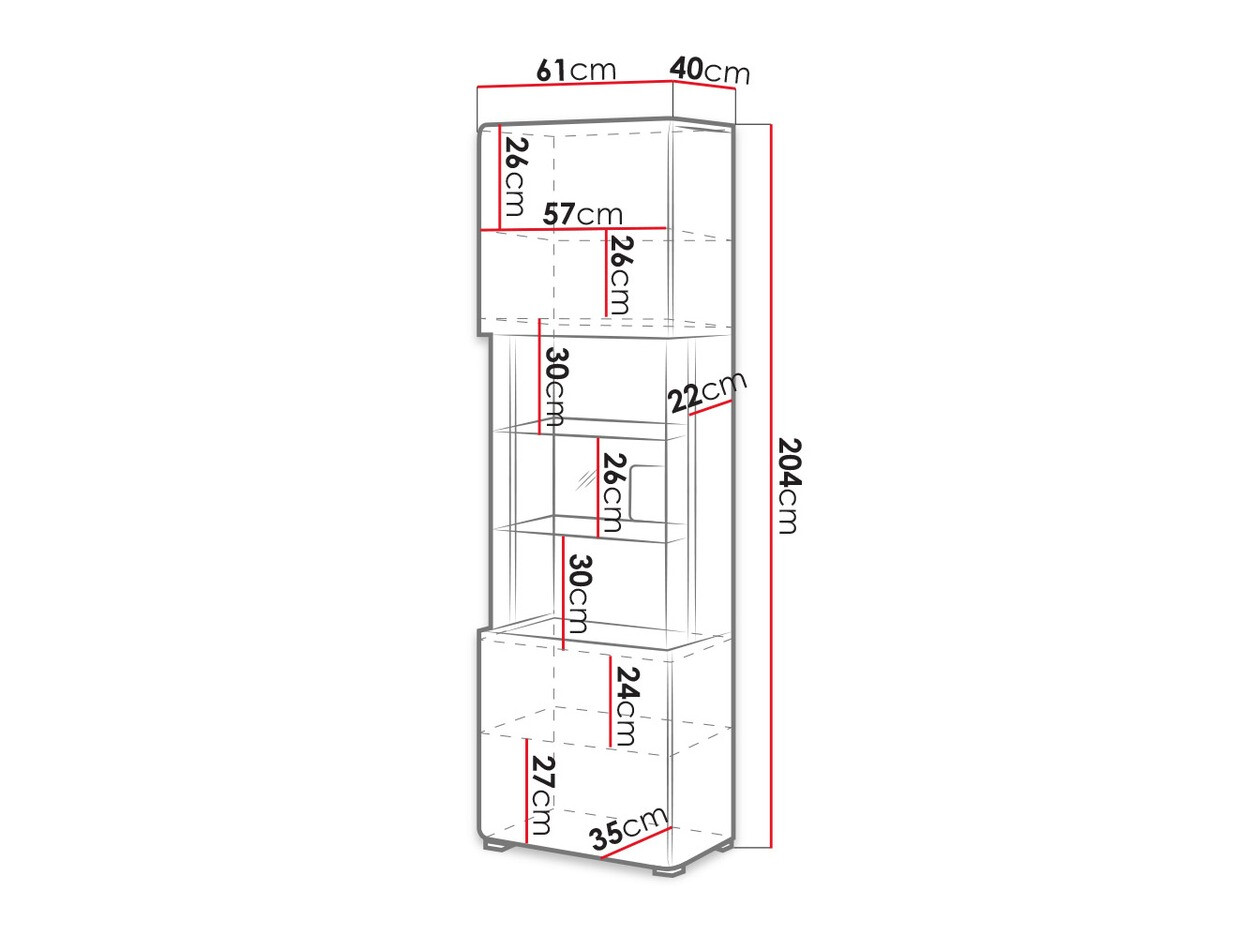 Riiul Torsone 103 (Antratsiit + Gloss antratsiit + Grandson tamm)