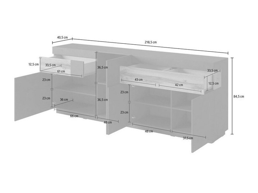 Elutoa komplekt Livlore 108 (Valge + Läikiv valge + Wotani tamm)
