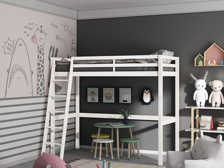 Kõrge voodi Ruvfiva 105 (Valge)