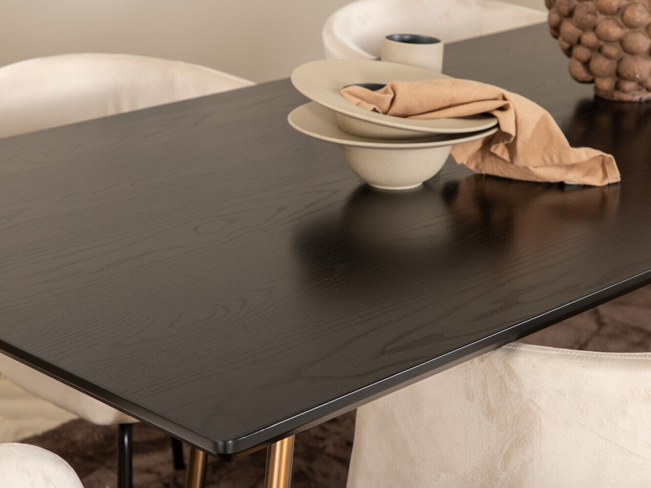 Söögitoakomplekt Dallas 4191 (Koor + Must)