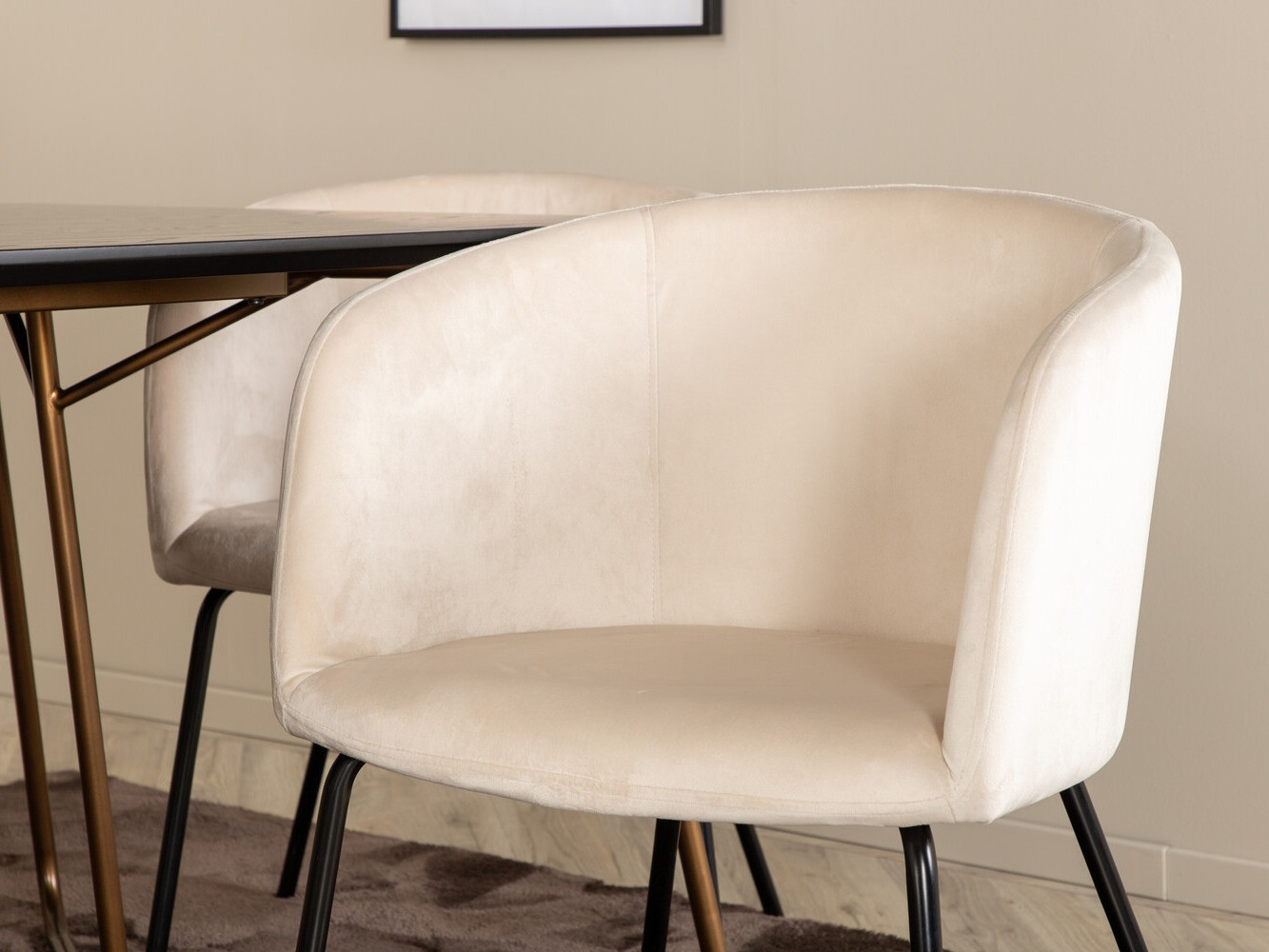 Söögitoakomplekt Dallas 4191 (Koor + Must)