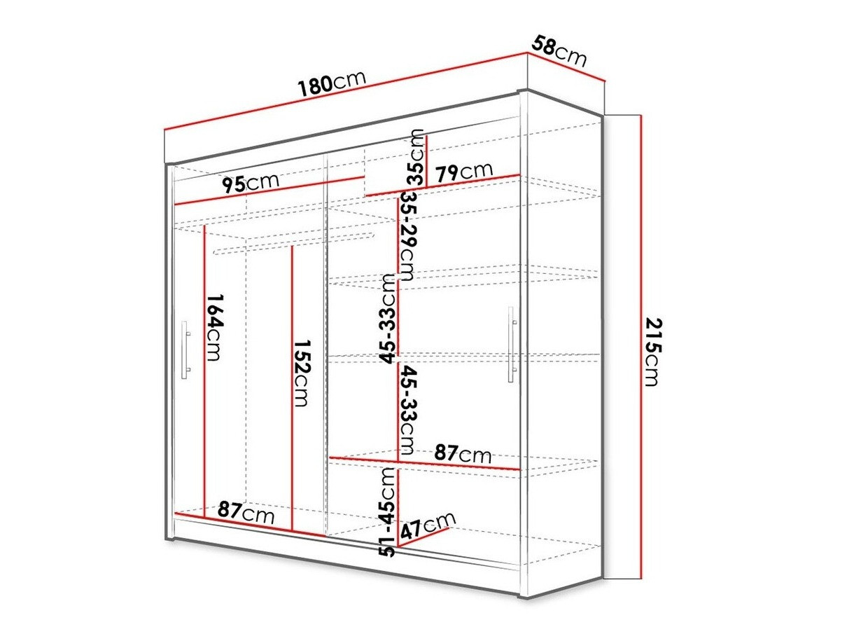 Riidekapp Closico Pallor I (Must)