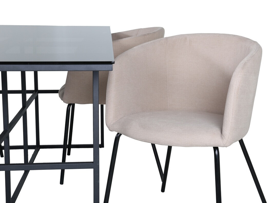 Söögitoakomplekt Dallas 3044 (Koor + Must)