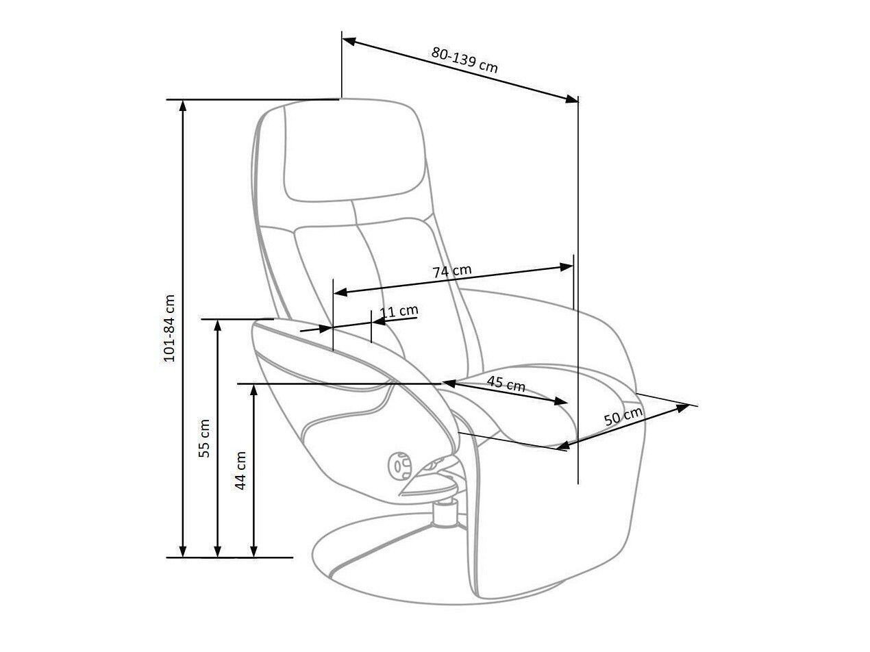 Tugitool recliner Houston 492 (Must)