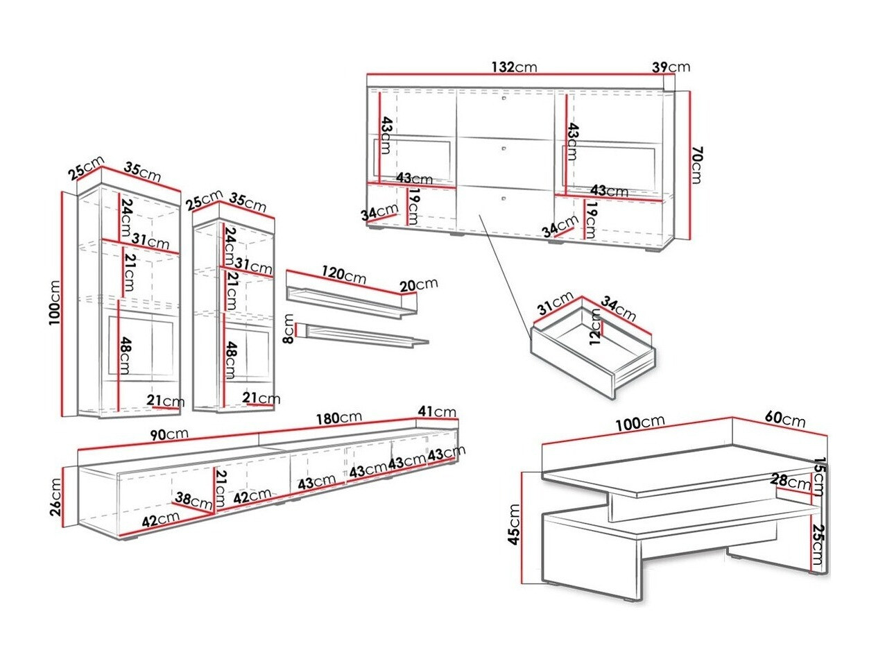 Elutoa komplekt Serodeu 104 (Tume betoon)