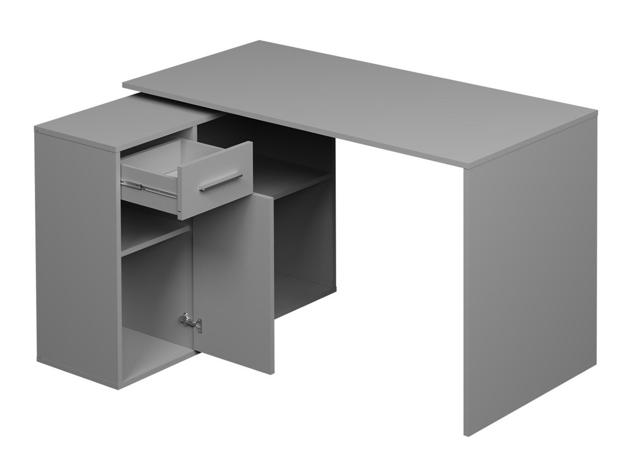 Kontori nurgalaud Bristol 139 (Valge)