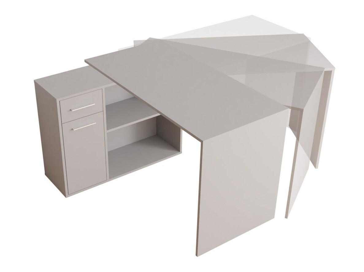 Kontori nurgalaud Bristol 139 (Valge)