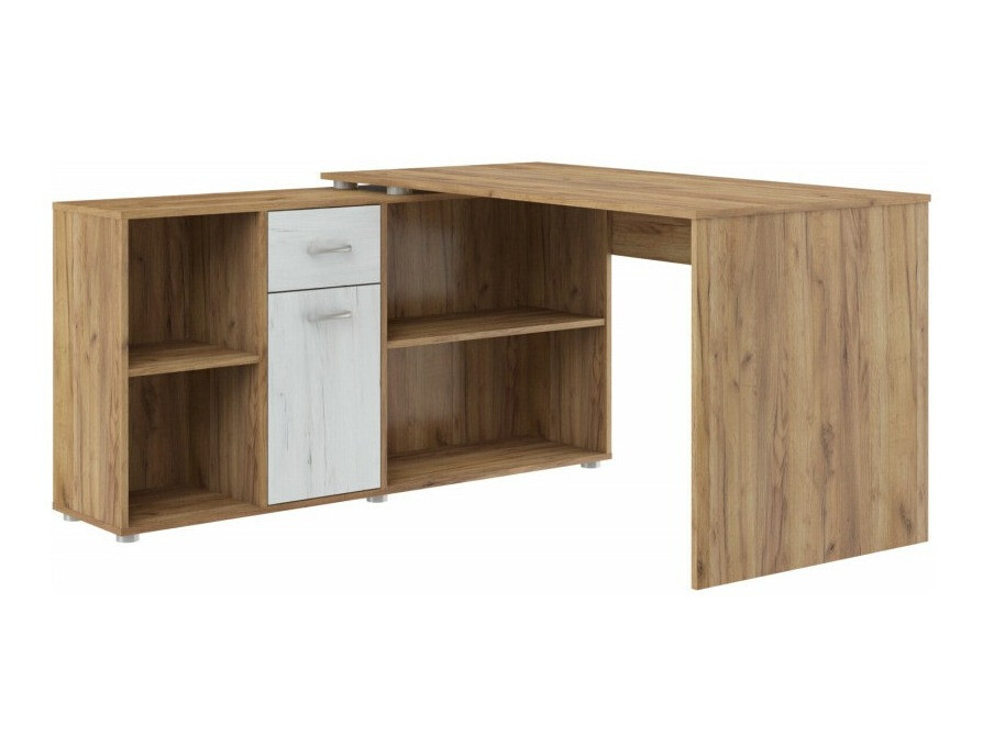 Kontori nurgalaud Gilroy 113 (Craft tamm + Käsitöö valge)