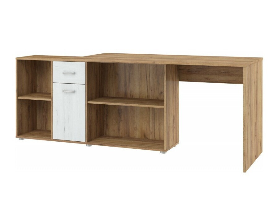 Kontori nurgalaud Gilroy 113 (Craft tamm + Käsitöö valge)
