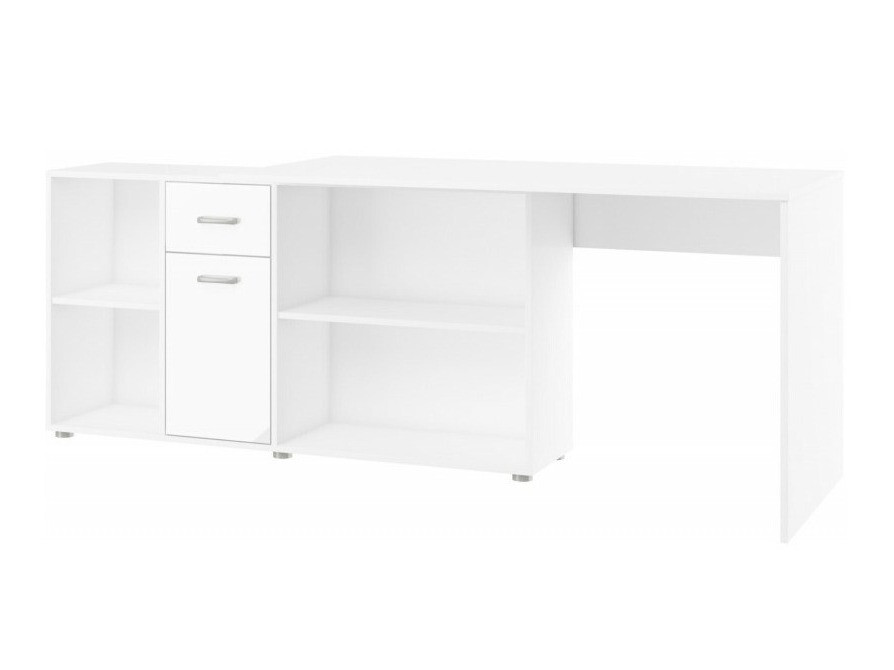 Kontori nurgalaud Gilroy 113 (Valge + Läikiv valge)