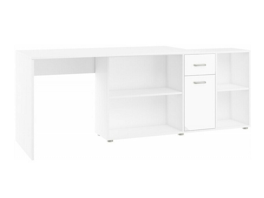 Kontori nurgalaud Gilroy 113 (Valge + Läikiv valge)