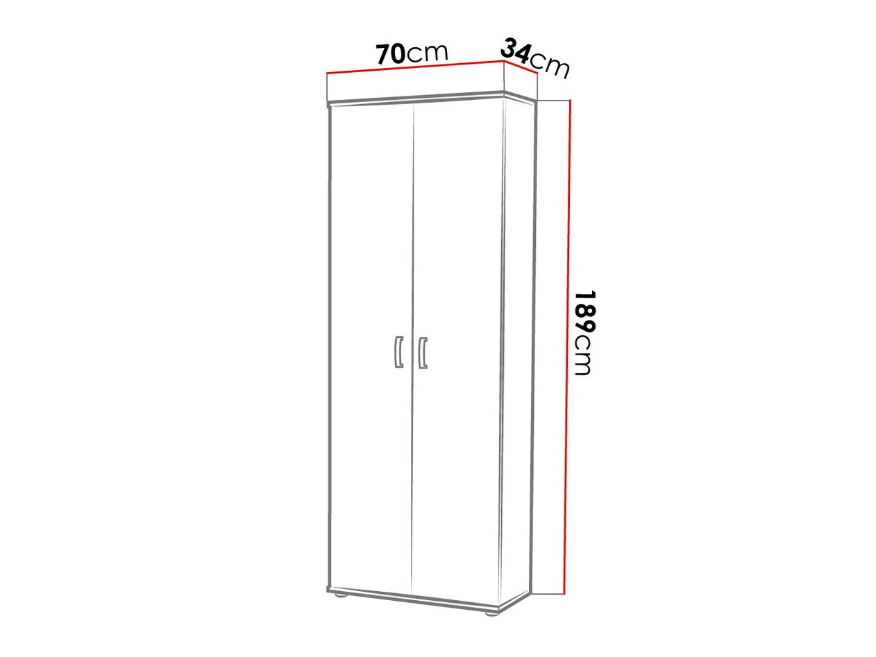 Riiul Bristol 135 (Sonoma tamm)