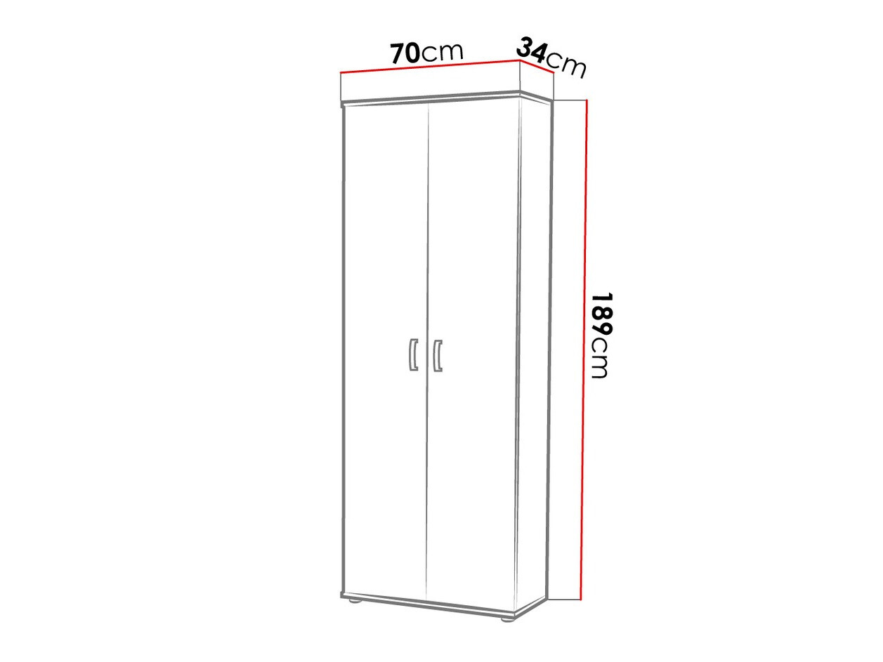 Riiul Bristol 135 (Valge)