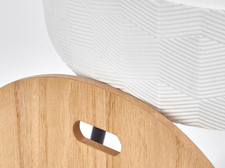 Külglaud Houston 606 (Valge + Ere puit + Must)